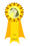 1st Place Feather Fest Ribbon by Spotty001