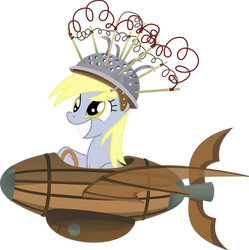 Derpy Hooves in a Sapceship