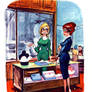 TG- Saleslady - Playboy 1960 - art by Erich Sokol