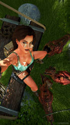 Lara Croft selfie