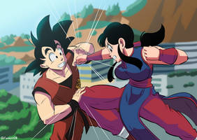 Goku vs Chi-Chi Fight of Love