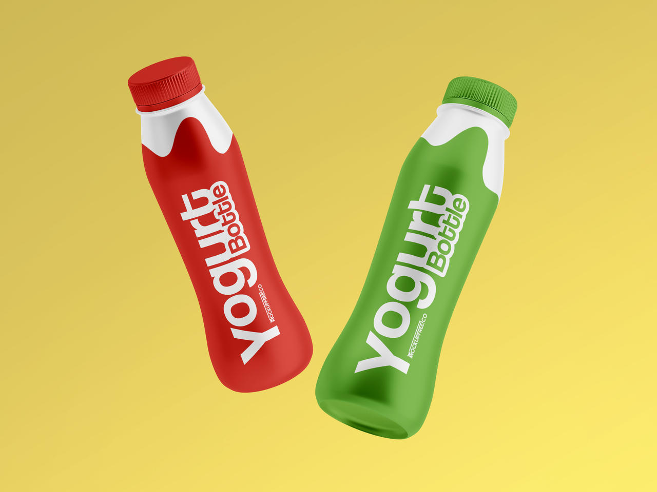 Download Free Yogurt Bottle Mockup Template By Mockupfreeco On Deviantart
