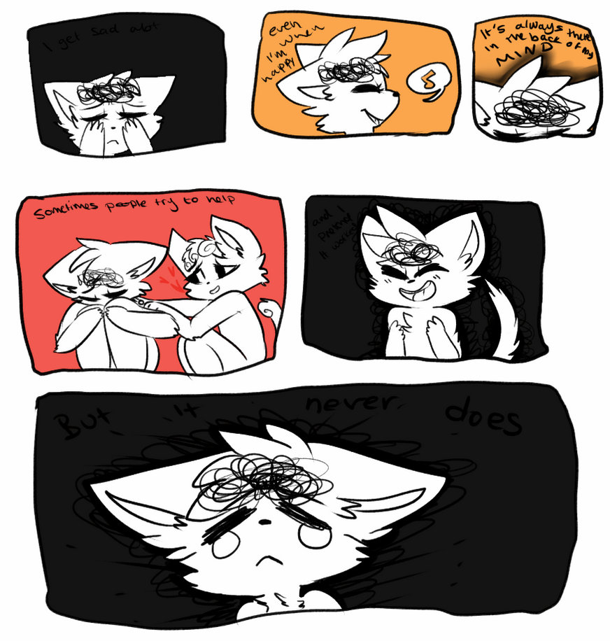 Sad Comic Deviantart A comic about being sad by Mothfluttter on DeviantArt
