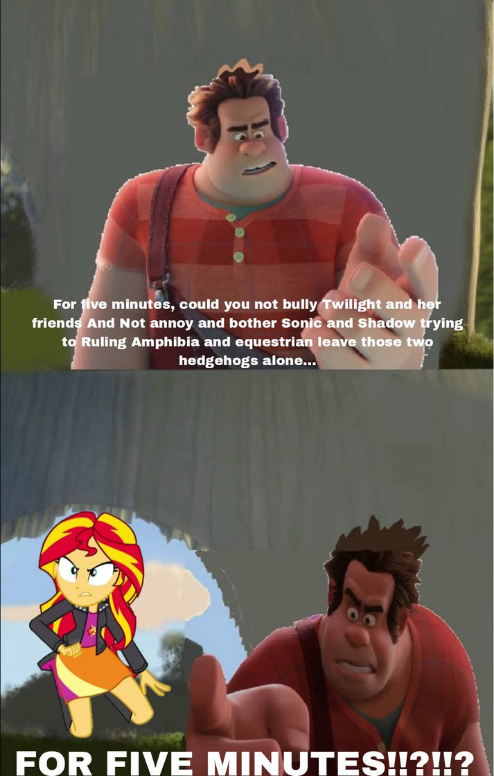 Sam Ralph Sunset Wreck it Ralph tells Evil sunset for five minutes by Bryandurate on ...