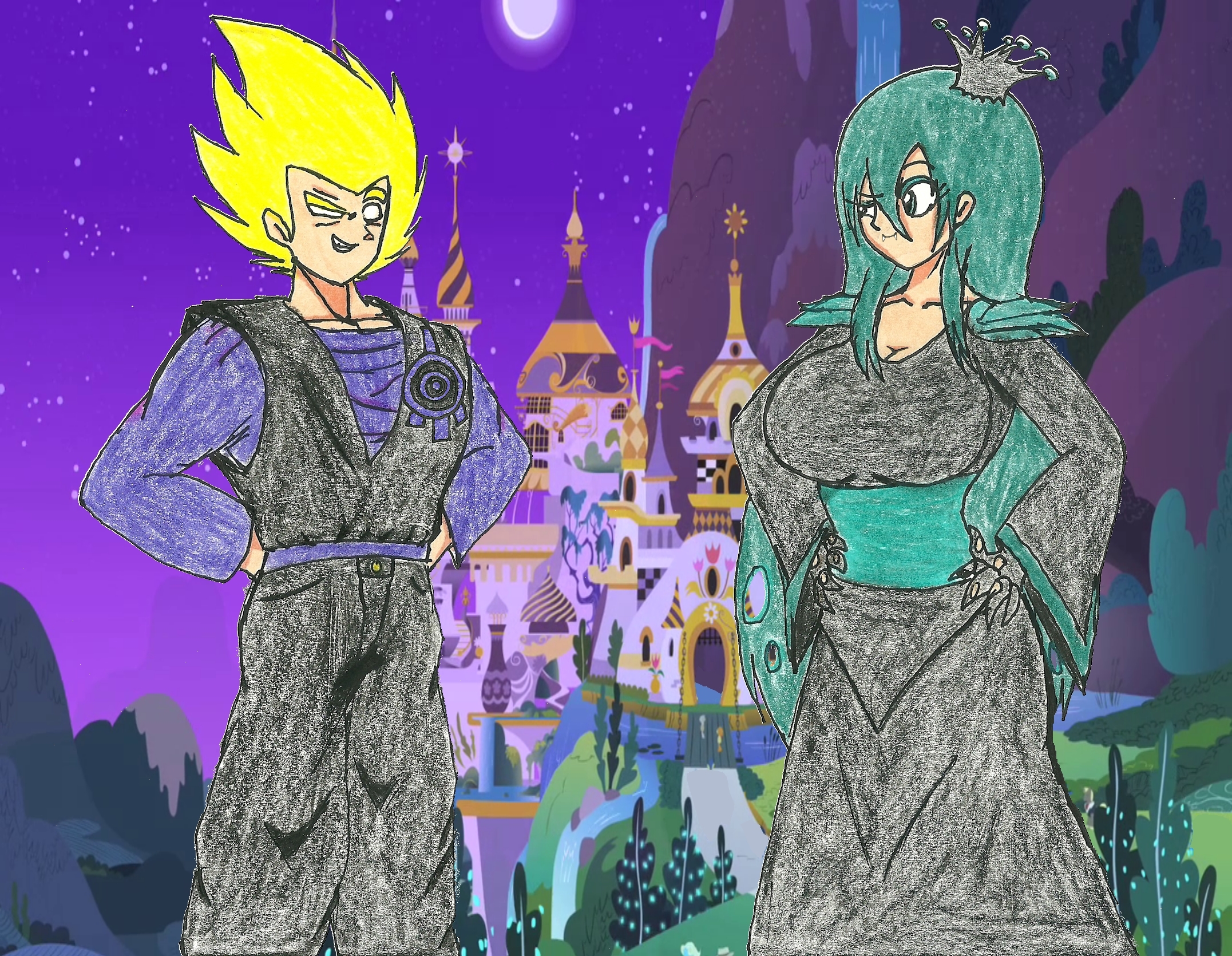 Code Lyoko Xana and Human Queen Chrysalis