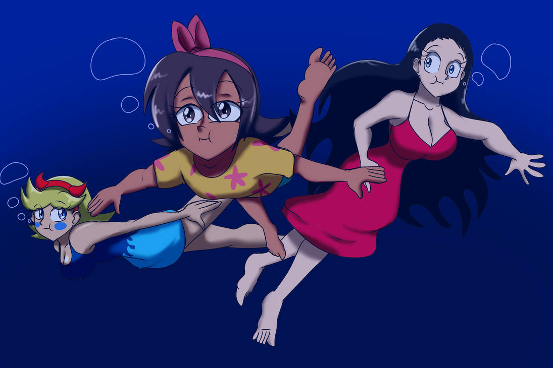 Art Trade: Characters Underwater