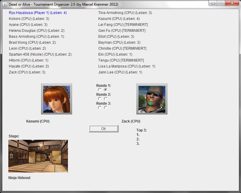 DoA4 - Tournament Organizer 2.0 - Survival-Mode