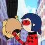 Ladybug X Chat Noir (spiderman Kiss)
