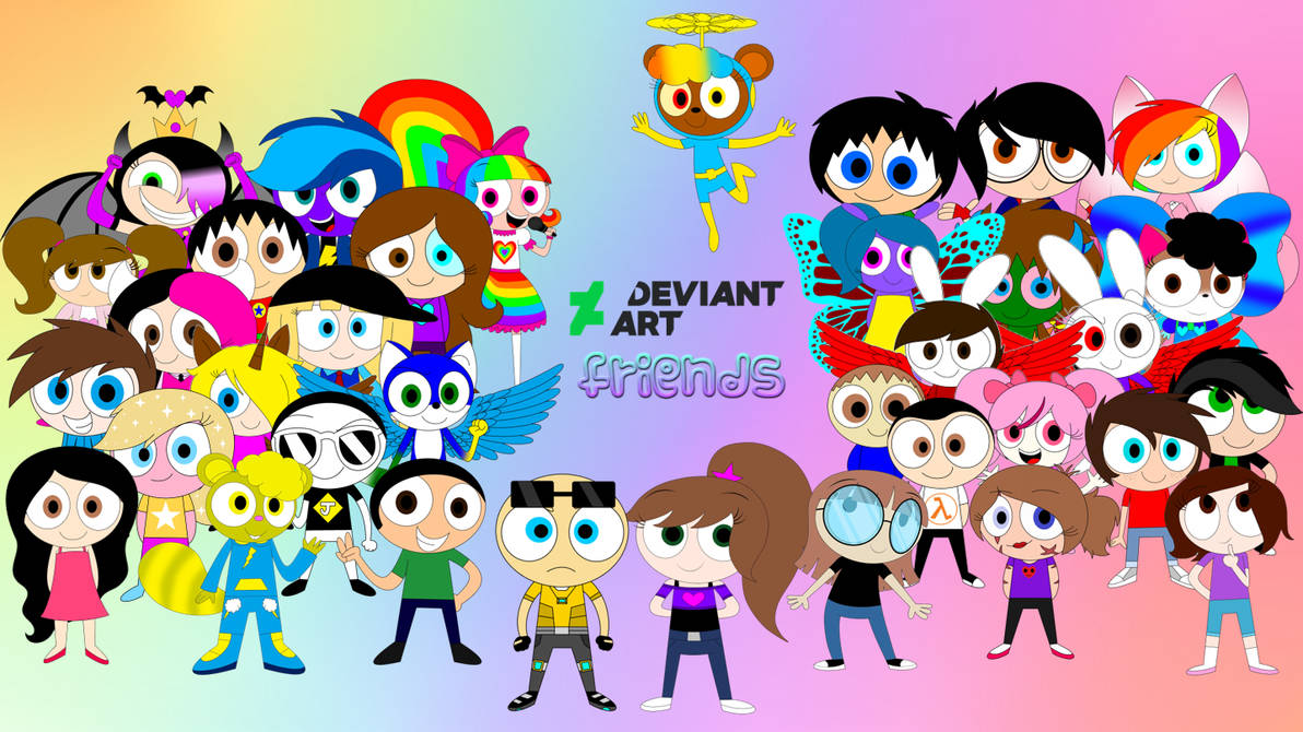 Deviantart Friends Poster by ArwenTheCuteWolfGirl on DeviantArt