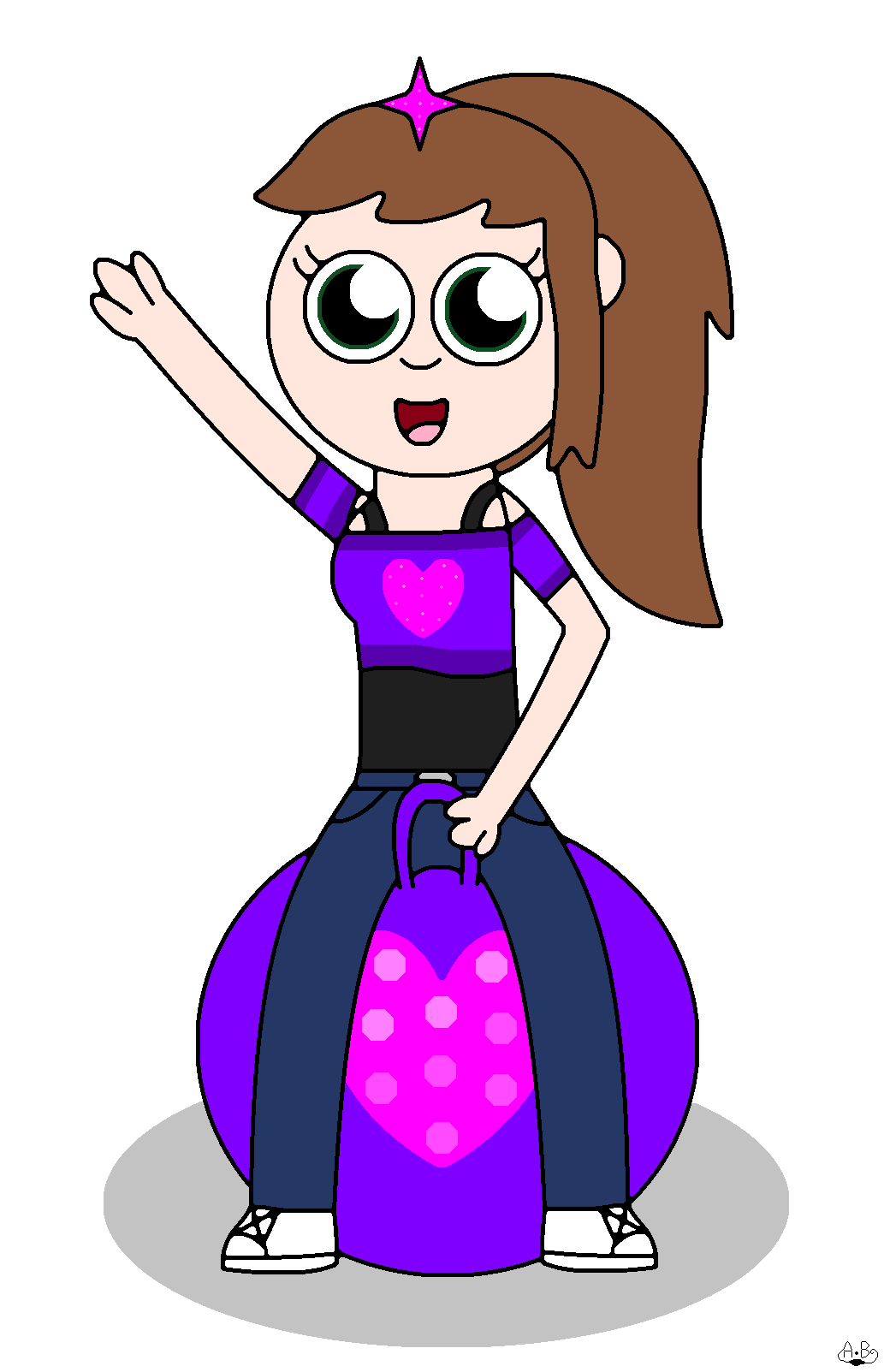 Me And My Space Hopper by ArwenTheCuteWolfGirl on DeviantArt