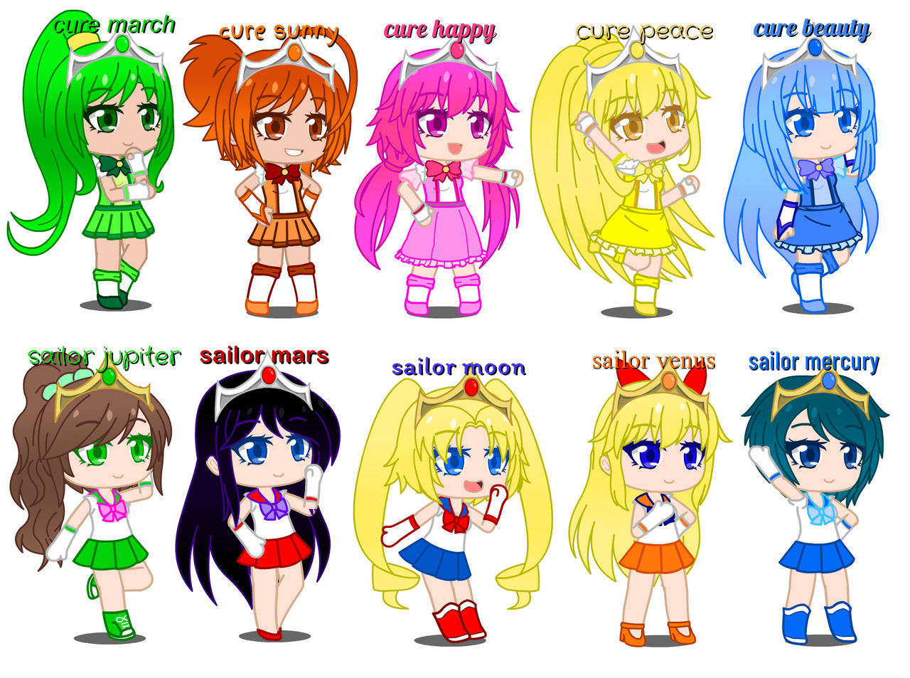 Smile Pretty Cure And Sailor Moon Gacha Club By Arwenthecutewolfgirl On Deviantart Smile Pretty Cure And Sailor Moon Gacha Club By Arwenthecutewolfgirl On Deviantart