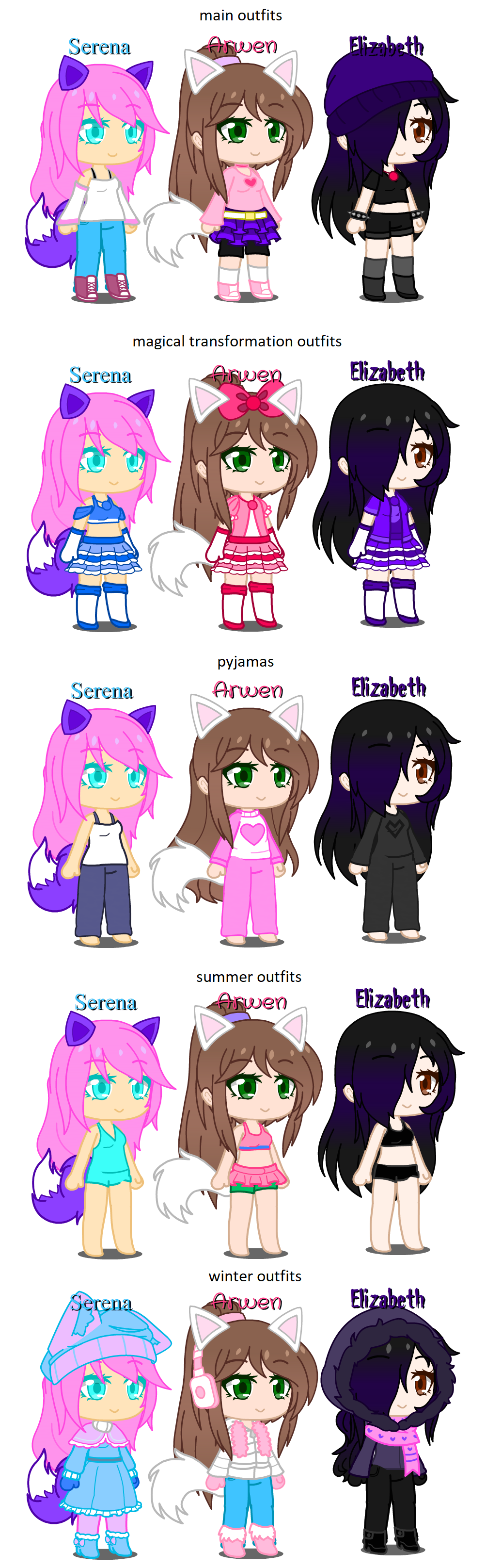 Gacha outfits top for girls