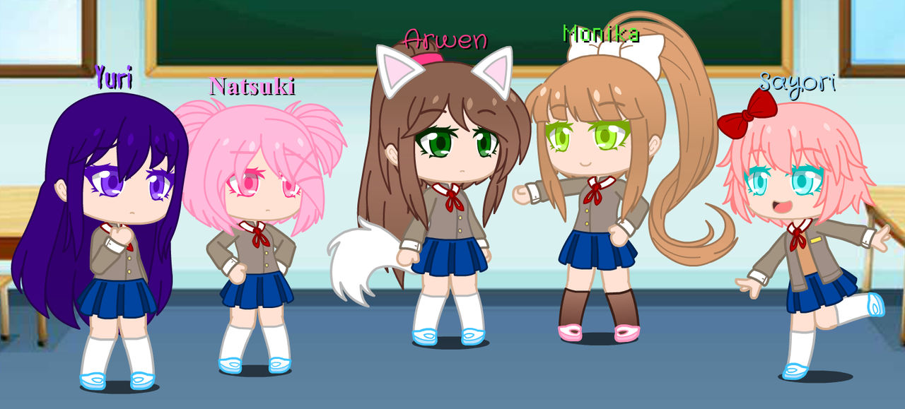I made the Doki Doki Literature Club girls in Gacha Life 2! : r/DDLC