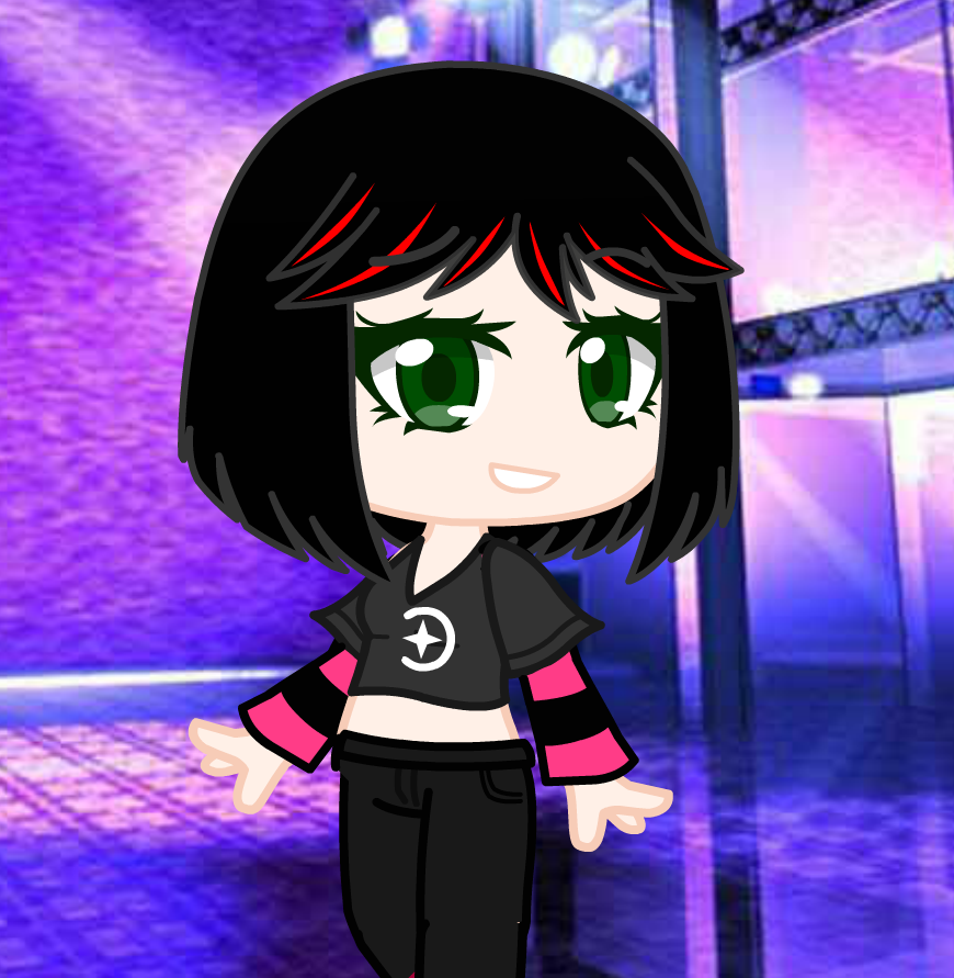 Gacha club emo gender fluid character i made by AxxeltheGod on DeviantArt