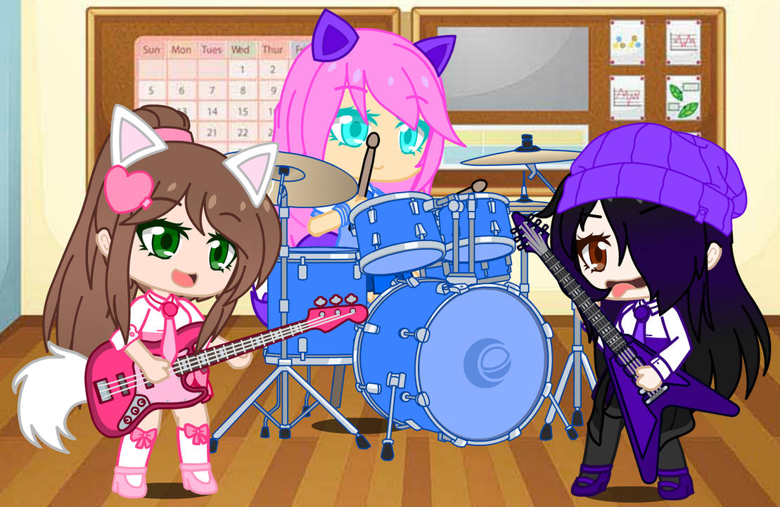 I made the singer girl from Toca band in gacha club because I feel