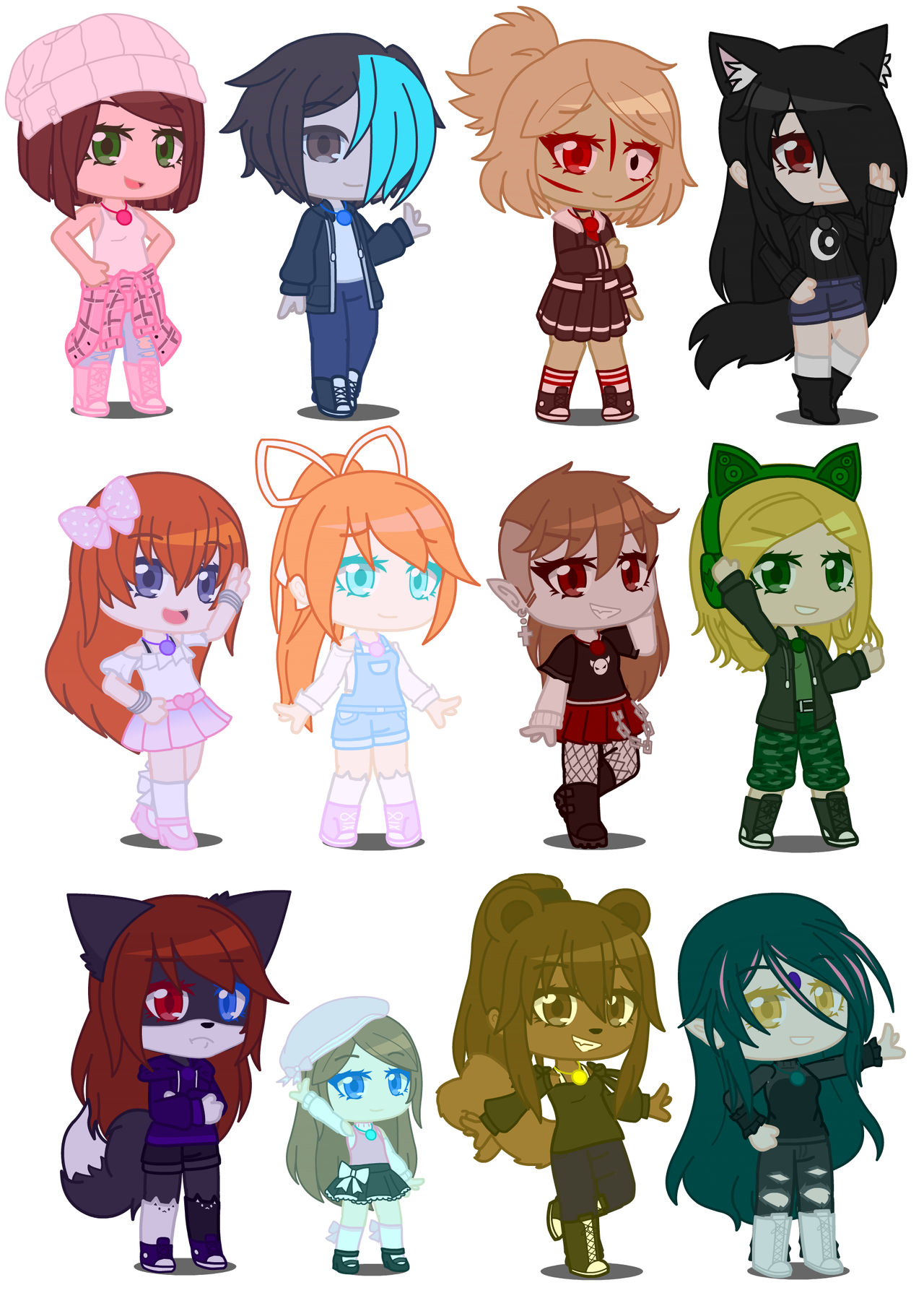 New OC Style From Gacha Club by WolfieAnika234 on DeviantArt