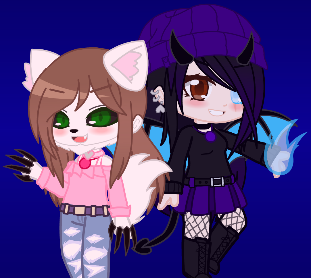 Werewolf And Vampire Couple (Gacha Club) by ArwenTheCuteWolfGirl on  DeviantArt