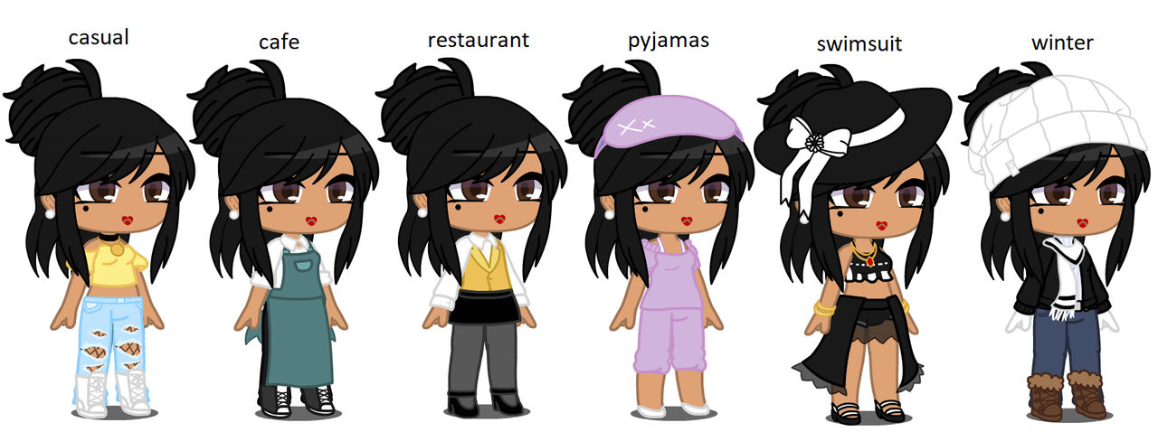 Camila's Outfits (Gacha Club) by ArwenTheCuteWolfGirl on DeviantArt