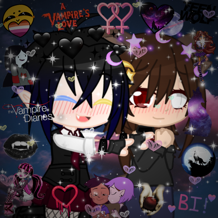 Werewolf And Vampire Couple (Gacha Club) by ArwenTheCuteWolfGirl on  DeviantArt