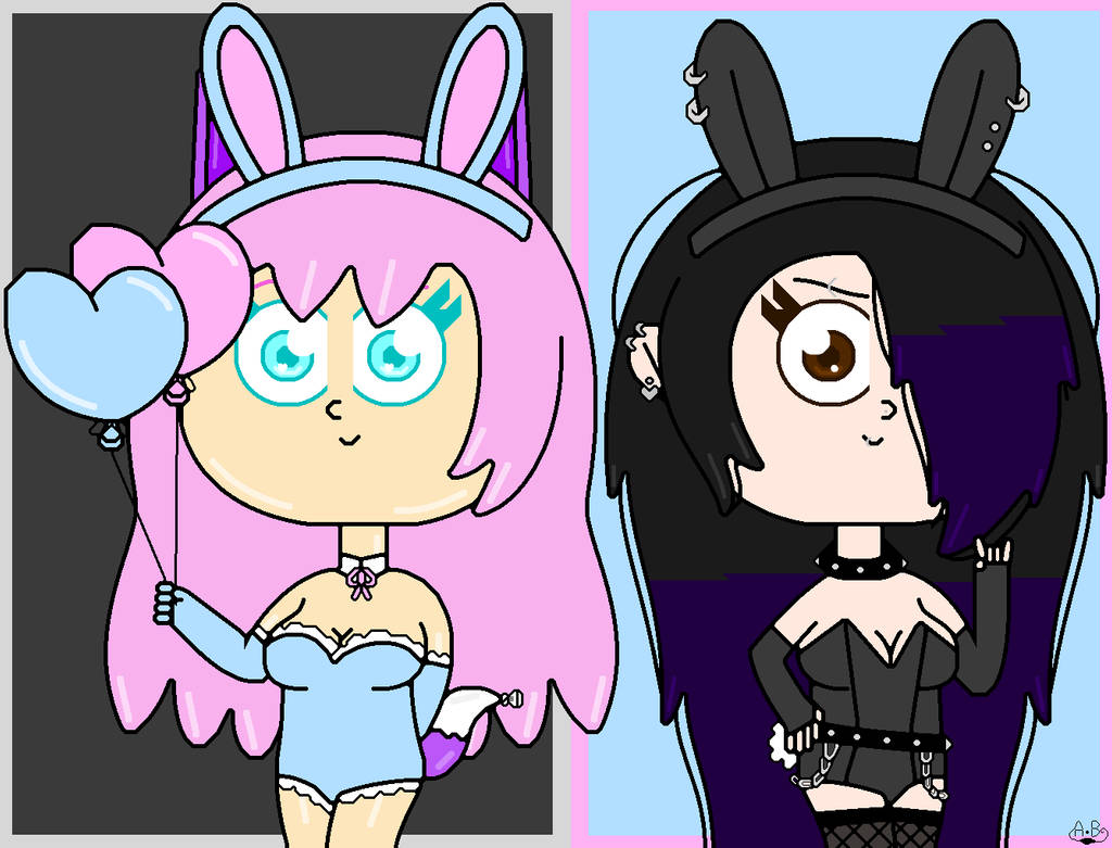 Elizabeth And Serena As Bunny Girls by ArwenTheCuteWolfGirl on DeviantArt