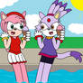 Amy Rose And Blaze
