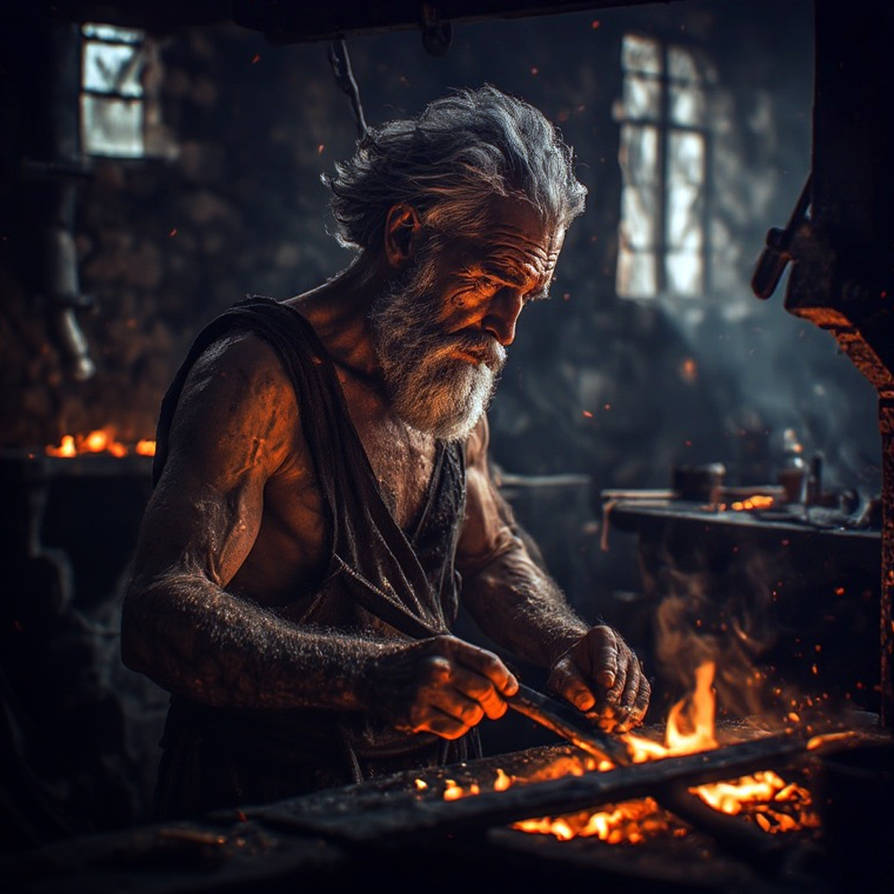Open Forge Hephaestus the Master of Fire and Forge by guilhermepetraca on DeviantArt