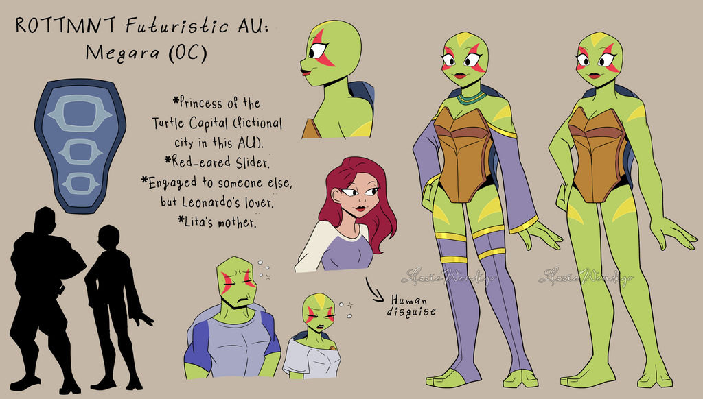 Karben Rottmnt Oc ROTTMNT AU: Megara (OC) by Lizzie-Wendigo on DeviantArt
