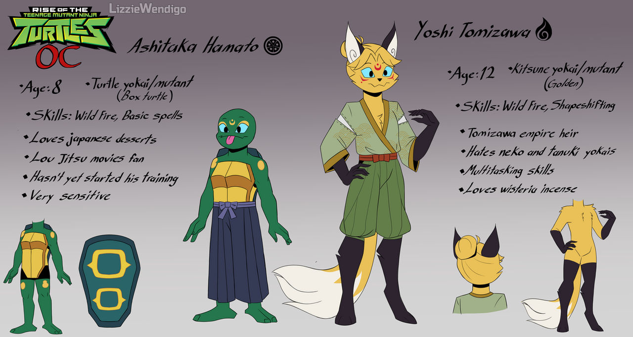 Karben Rottmnt Oc ROTTMNT OC: Ashitaka and Yoshi by Lizzie-Wendigo on DeviantArt
