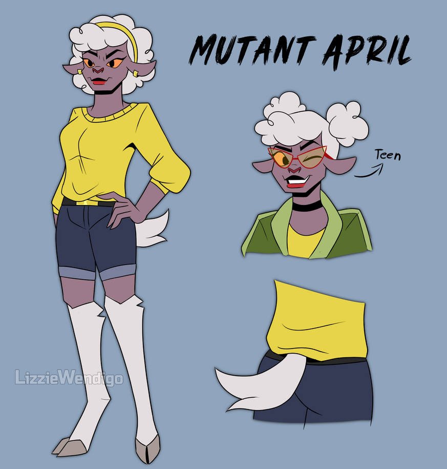 April Rottmnt Birthday ROTTMNT: Mutant April O Neil by Lizzie-Wendigo on DeviantArt