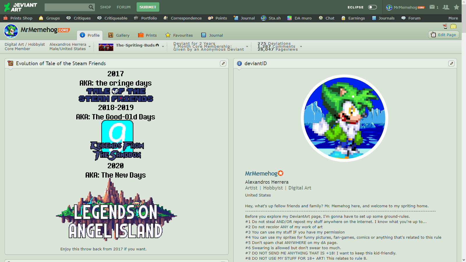 Old Layout by MrMemehog on DeviantArt