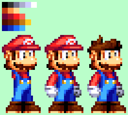 Mario Custom Design (Custom Style/Super Mario) Mario custom sprites by MrMemehog on DeviantArt