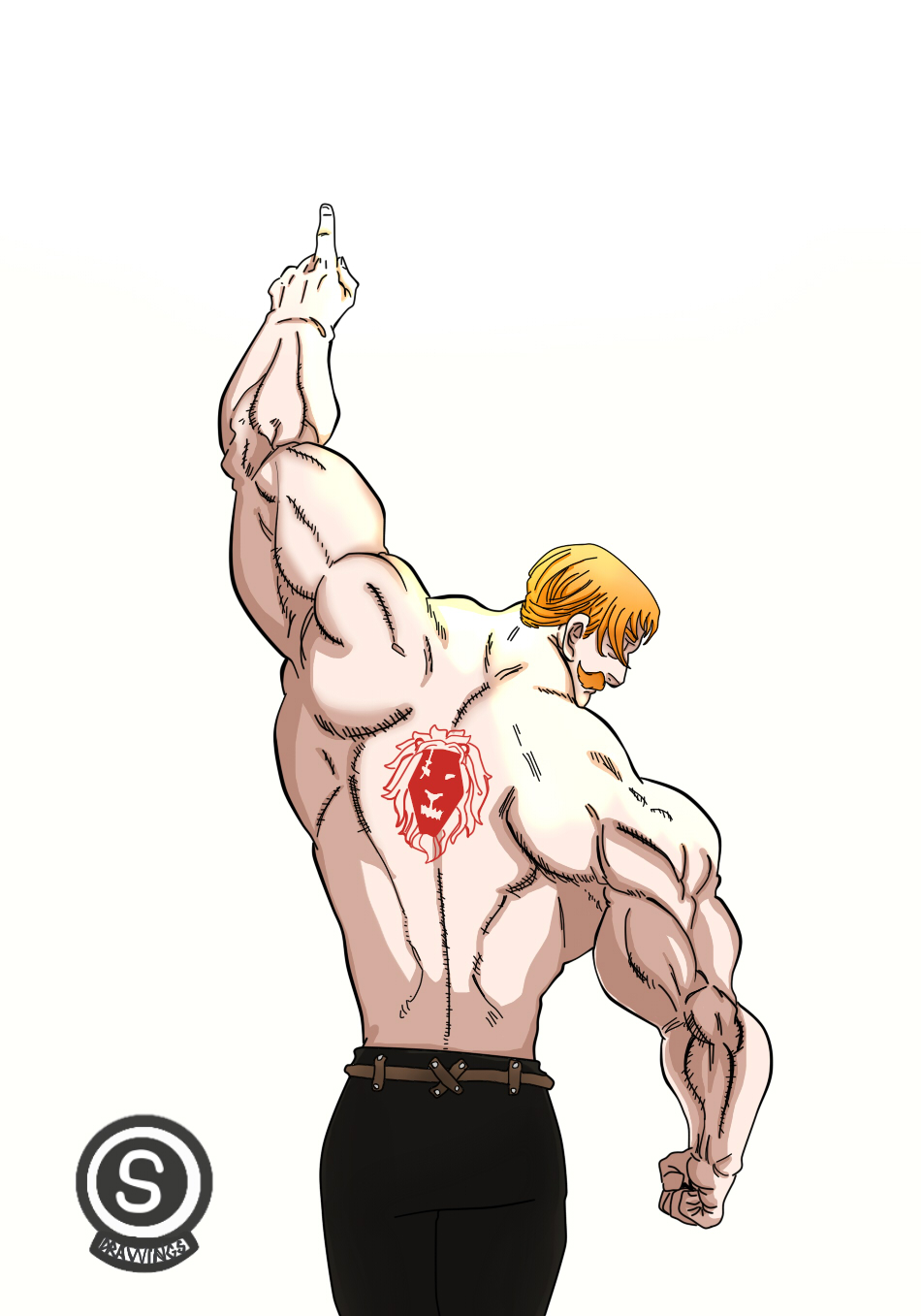 escanor (nanatsu no taizai) drawn by jgrimaldomarquez