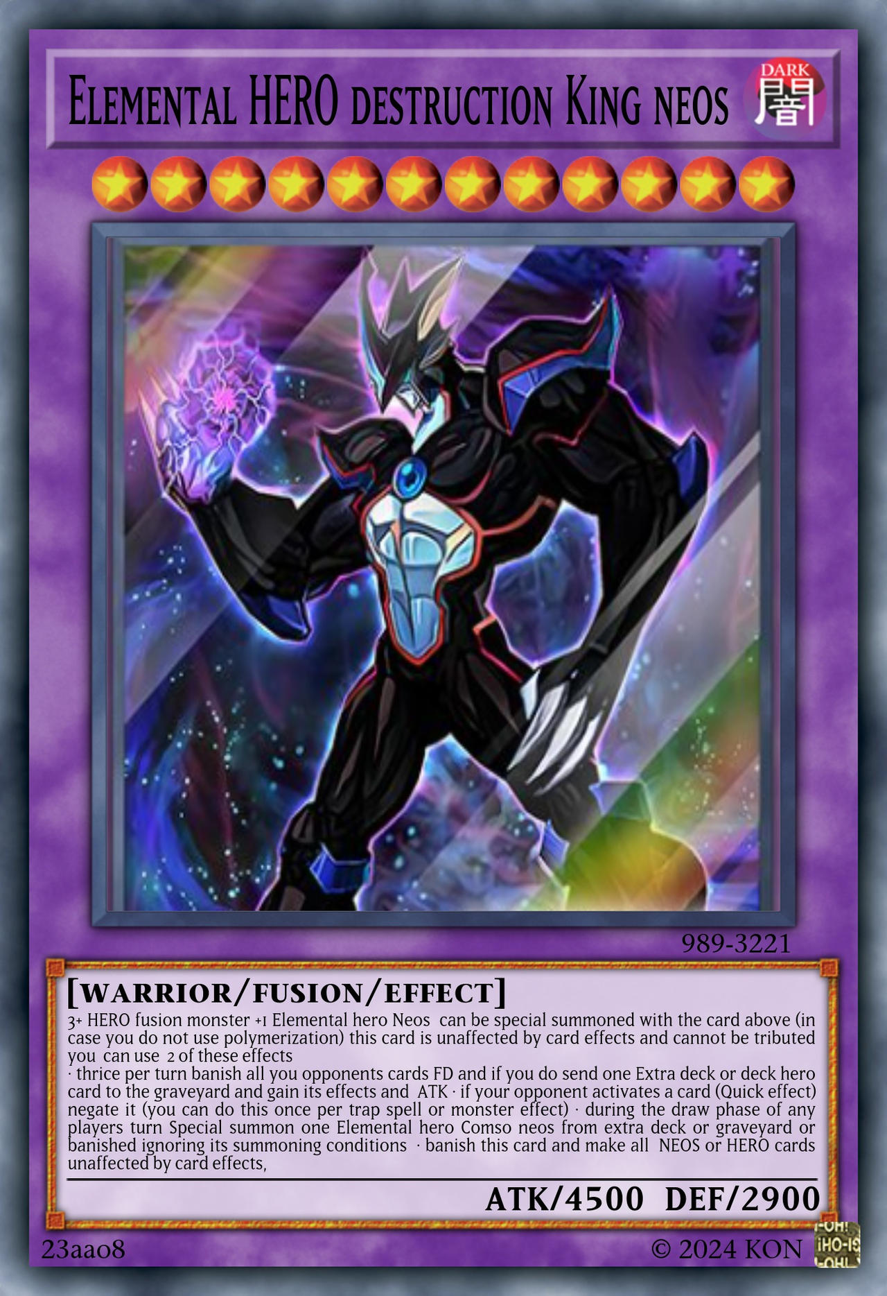 Elemental HERO destruction King neos by ygolocky on DeviantArt