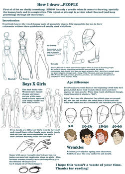 BASIC TIPS ON DRAWING HUMANS