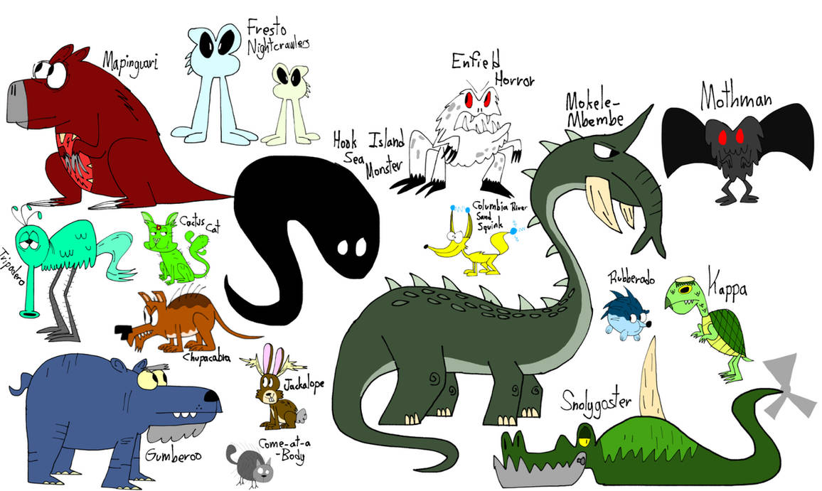 Some Random Cryptids by doodletortle on DeviantArt