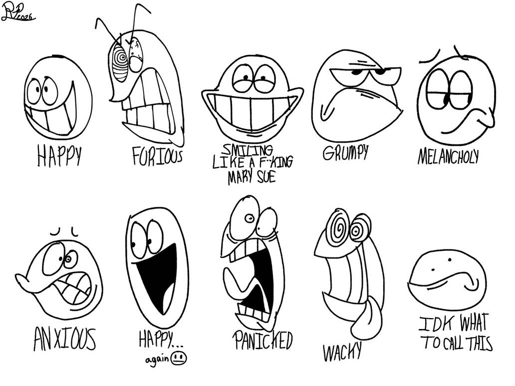 Random Expressions by doodletortle on DeviantArt