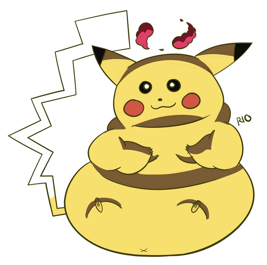 Gigantamax pikachu by Riod7 on DeviantArt
