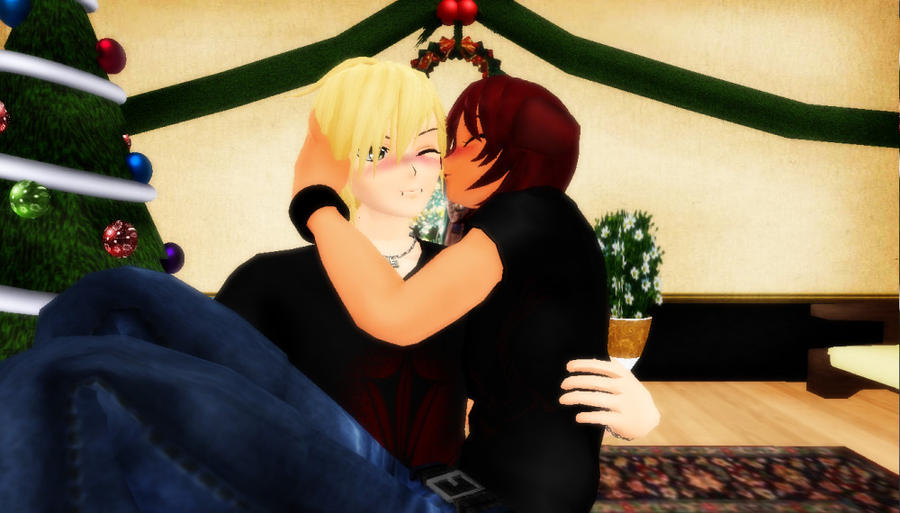 Mistletoe Mischief 3:  Alan and Shou :3