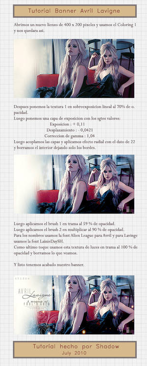 Tutorial Banner Avril Lavigne