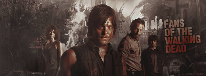 Walking Dead Facebook Profile Cover by shad-designs