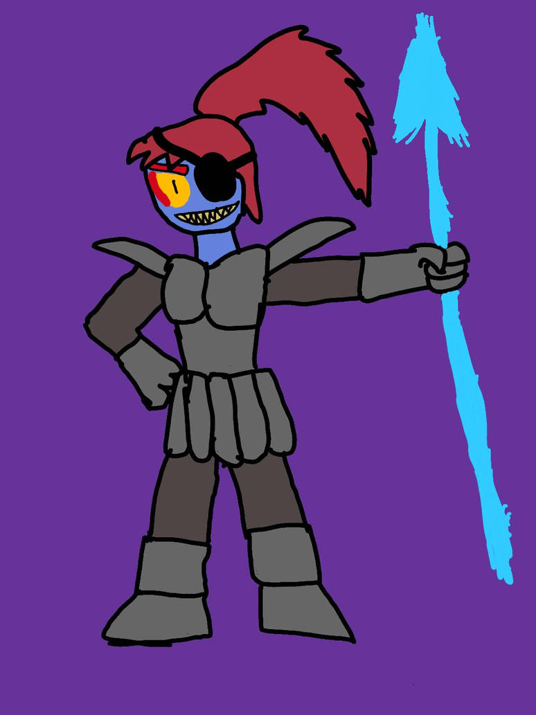 undyne digital ver by hallowsjojo2000 on DeviantArt