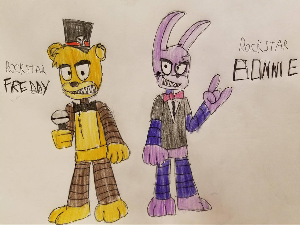 five rockstars at freddy's 1 by hallowsjojo2000 on DeviantArt