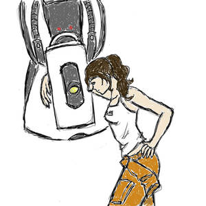 Portal: Chell and GlaDOS