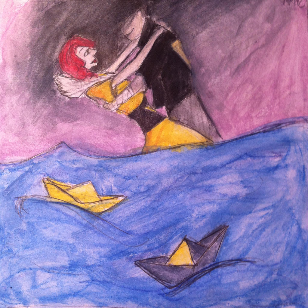 paper boats day 5 drawing challenge! by mermaid554