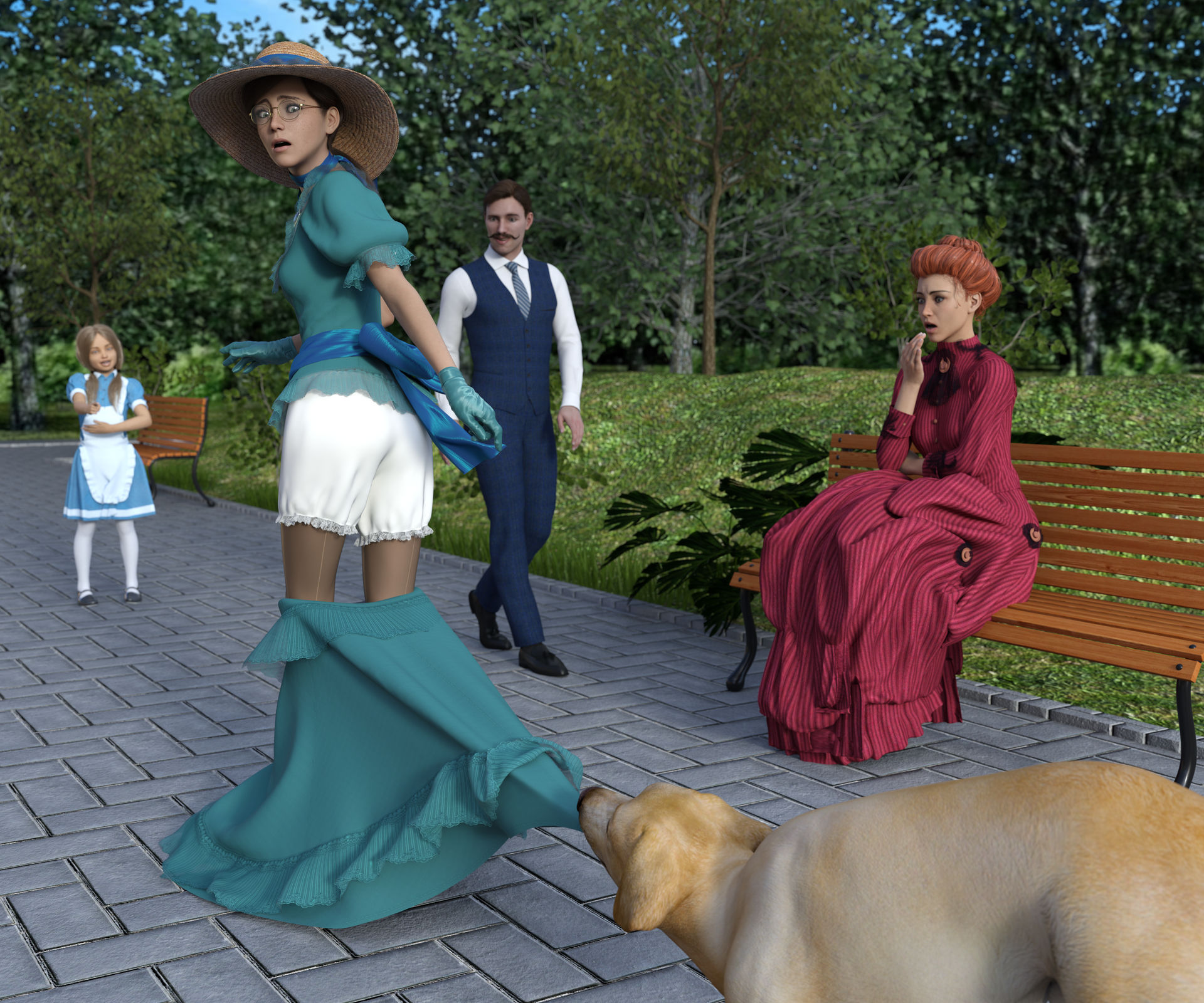 Victorian Lauren EUF blue dress by Bio571 on DeviantArt