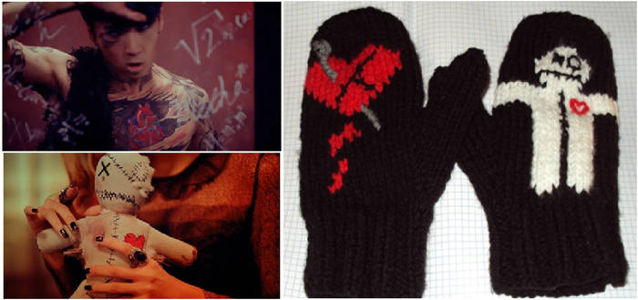 Kpop Contest Entry  VIXX Voodoo Doll Mitts