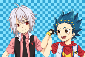 Shun and Aoi Bart From Beyblade Burst