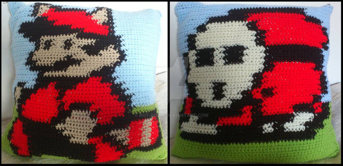 8Bit Super Mario Pillow