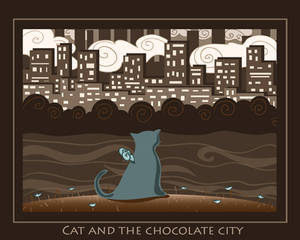 Cat and the chocolate city