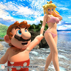 A couples vacation: Mario X Peach